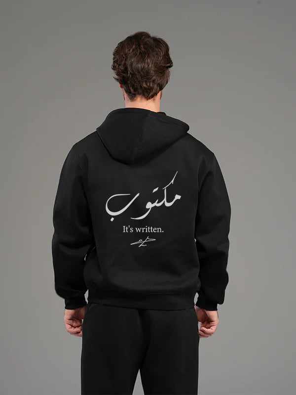 It's Written Set Hoodie with Wide Leg Pant